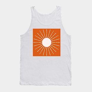 Orange sun - monochromatic pattern for sophisticated vibes Tank Top